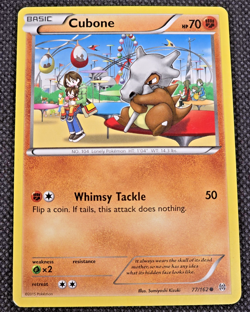 Cubone 77/162 Common XY - BREAKthrough Pokemon Card LP -- L35 - Image 1