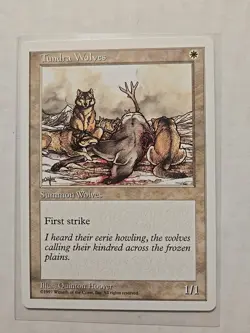 Tundra Wolves - 5th Edition Core Set - LP - Common - Creature - MTG - Image 1