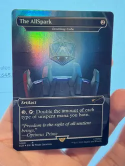 1X FOIL The Allspark / Doubling Cube BORDERLESS MINT MTG Magic Secret Lair EDH - Image 2