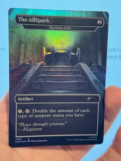 1X FOIL The Allspark / Doubling Cube BORDERLESS MINT MTG Magic Secret Lair EDH - Image 3