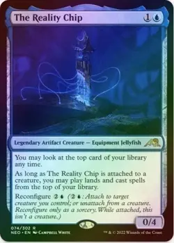 MTG - #74 The Reality Chip - Kamigawa: Neon Dynasty Foil - Image 1