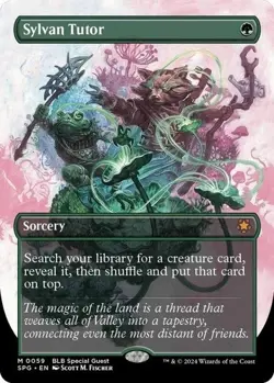 Magic the Gathering - Sylvan Tutor 59 Borderless Mythic SPG Special Guest NM - Image 1