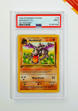 Pokemon PSA 9 Aerodactyl #16 Fossil 1st edition 1999 English - Image 1