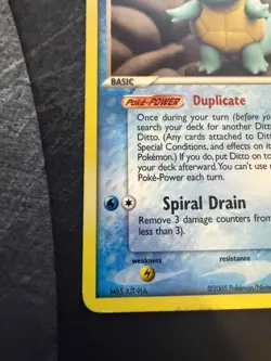 Ditto Squirtle Delta Species 64/113 Pokemon TCG - LP - Image 4