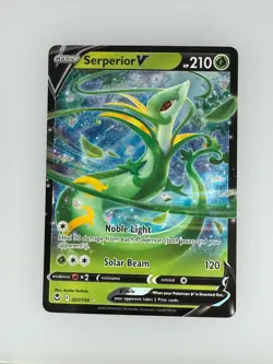 2022 Pokemon Silver Tempest Serperior V 007/195 NM - Image 1
