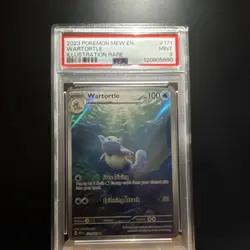 Pokemon 2023 Wartortle Illustration Rare Holo PSA 9 Sv: Scarlet & Violet 151 #1. - Image 1