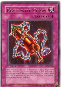 Yugioh! LP Blast with Chain - LOD-088 - Rare - 1st Edition Lightly Played, Engli - Image 1