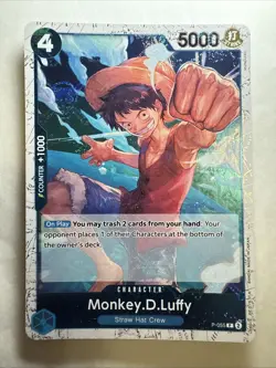 Monkey.D.Luffy P-055 (Jolly Roger Foil) - Premium Booster (PRB-01) - One Piece - Image 1