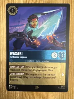 Disney Lorcana TCG Wasabi Methodical Engineer 13/P2 EN 6 Promo - Image 1