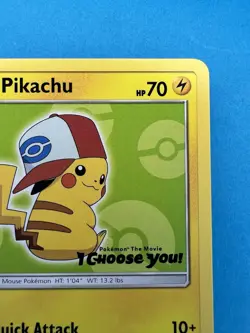 2017 Pokemon Ash's Pikachu TCG Black Star Promo Card SM112 NM - Image 2