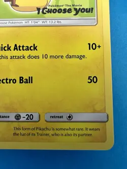 2017 Pokemon Ash's Pikachu TCG Black Star Promo Card SM112 NM - Image 5