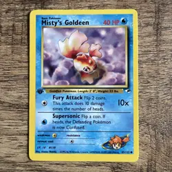 Misty's Goldeen 85/132 - 2000 Gym Heroes 1st Edition NM Pokemon Common Card Vtg - Image 1
