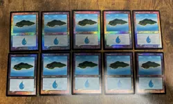 100x FOIL Retro Frame Land Set 10/ea Dominaria Remastered MTG Pack Fresh - Image 4