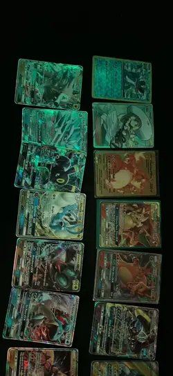 Pokemon TCG GX EX Trainer Foil Card Lot Charizard Lapras Umbreon Lycanroc - Image 1