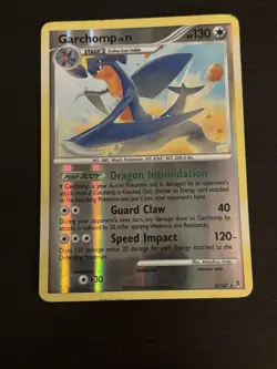 Pokemon Garchomp TCG 5/147 Supreme Victors Cracked Ice Holo Rare MP Condition - Image 1