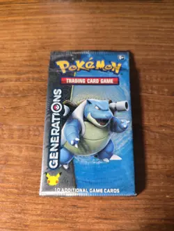 2016 POKEMON XY GENERATIONS BOOSTER PACK BLASTOISE ART FACTORY SEALED - Image 1