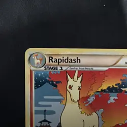Rapidash 8/102 - Holo Rare HGSS Triumphant Pokemon - Image 2