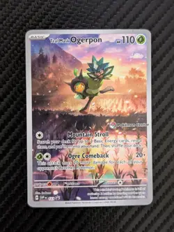 Pokemon Center Teal Mask Ogerpon 123 Promo Scarlet Violet - Image 1