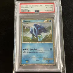 2010 POKEMON HEARTGOLD & SOULSILVER PROMO #HGSS21 SUICUNE-HOLO PSA 6 - Image 1