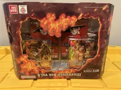 One Piece OP-13 Illustration Box Vol 5 In Hand ERROR BOX Upside Down - Image 1