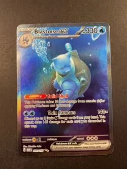 Pokemon Cards Blastoise ex 200/165 151 Special Illustration Rare NM 🔥 SIR - Image 1