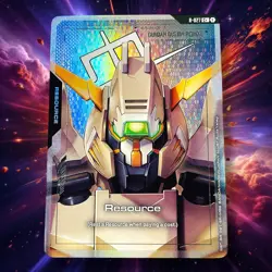 Gundam Gusion Rebake Foil Resource R-027 C+ Alt Art GD03 Steel Requiem Card Game - Image 1