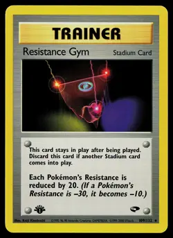 Pokemon Card - Resistance Gym Gym Challenge 109/132 Rare 1st Edition - Image 1