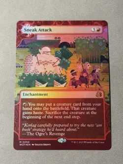 MTG English Sneak Attack NM Foil Wilds of Eldraine: Enchanting Tales - Image 1