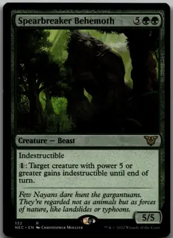 Spearbreaker Behemoth R Commander: Kamigawa: Neon Dynasty 132 LP - Image 1
