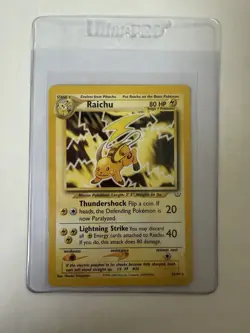 Pokemon TCG Raichu 21/64 1st Edition Neo Revelation Set Non Holo LP WOTC. - Image 1