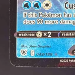 2022 Pokemon Gaming Sword & Shield Astral Radiance Galarian Mr. Rime V #049/189 - Image 4