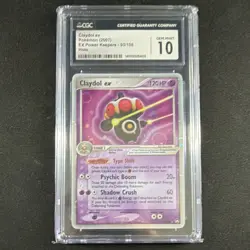 Claydol ex EX Holo 2007 Pokemon TCG EX Power Keepers 93/108 CGC 10 - Image 1