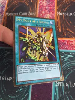 Yugioh My Body as a Shield PGL2-EN074 Gold Rare 1st Edition Near Mint - Image 2