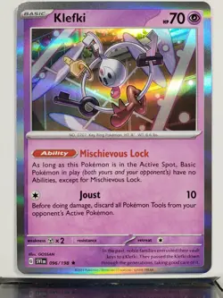 HOLO Klefki 096/198 NM / M - Scarlet Violet Pokemon Card - GOSSAN - Image 1