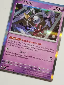 HOLO Klefki 096/198 NM / M - Scarlet Violet Pokemon Card - GOSSAN - Image 2