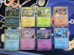 Pokemon TCG Prismatic Evolutions Costco Mini Tin Cosmos Promo Cards Set Of 8 - Image 1
