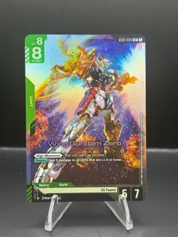 Wing Gundam Zero GD01-024 Newtype Rising Gundam Card Game TCG NM LR Foil - Image 1