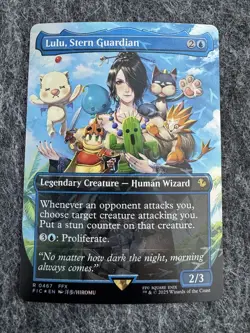 Lulu, Stern Guardian Borderless Chocobo Track Foil MTG Final Fantasy FIN NM X1 - Image 1