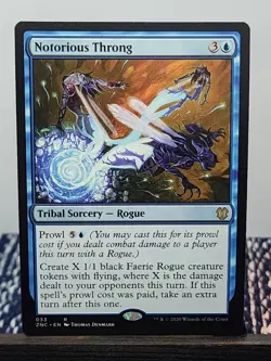 Notorious Throng - Commander: Zendikar - MTG - RARE - M/NM - Magic - Image 1
