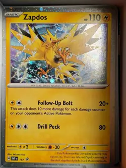 Pokemon TCG Black Star Promo Cosmo Holo #157 Zapdos - Image 1