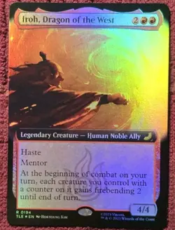 1x MTG Iroh, Dragon of the West *Extended Art FOIL* Avatar Rare! NM Mint! - Image 1
