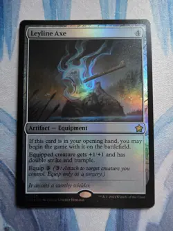 MTG Leyline Axe FOIL **NM** Foundations (FDN) - Image 1