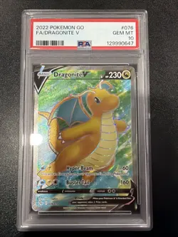 Dragonite V (Full Art) 076/078 Pokemon GO Holo - Image 1