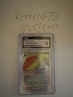 Pokemon TCG Regidrago VSTAR Silver Tempest 201/195 CGC GEM MINT 10 - Image 1