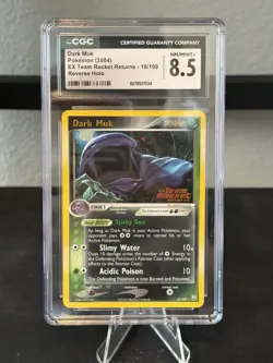 Dark Muk Reverse Holo CGC 8.5 NM/MINT+ Pokemon (2004) EX Team Rocket Returns #16 - Image 1