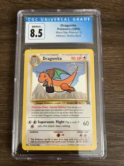 Dragonite 1999 Pokemon the First Movie Black Star Promo #5 CGC 8.5 - Image 2