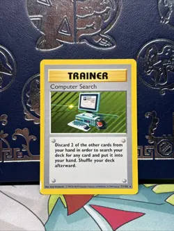 Pokemon - Computer Search 071/102 Base Set Shadowless Rare - Lp - Image 1