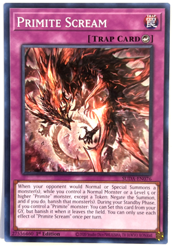 YuGiOh! - Primite Scream SUDA-EN076 1st Edition Common - Image 1