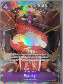 Emperors in the New World One Piece CCG Franky OP09-072 SR Alt Art - Image 1