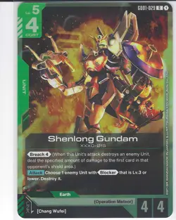 Shenlong Gundam - GD01-029 R Gundam Card Game - Near Mint/Mint - Image 1